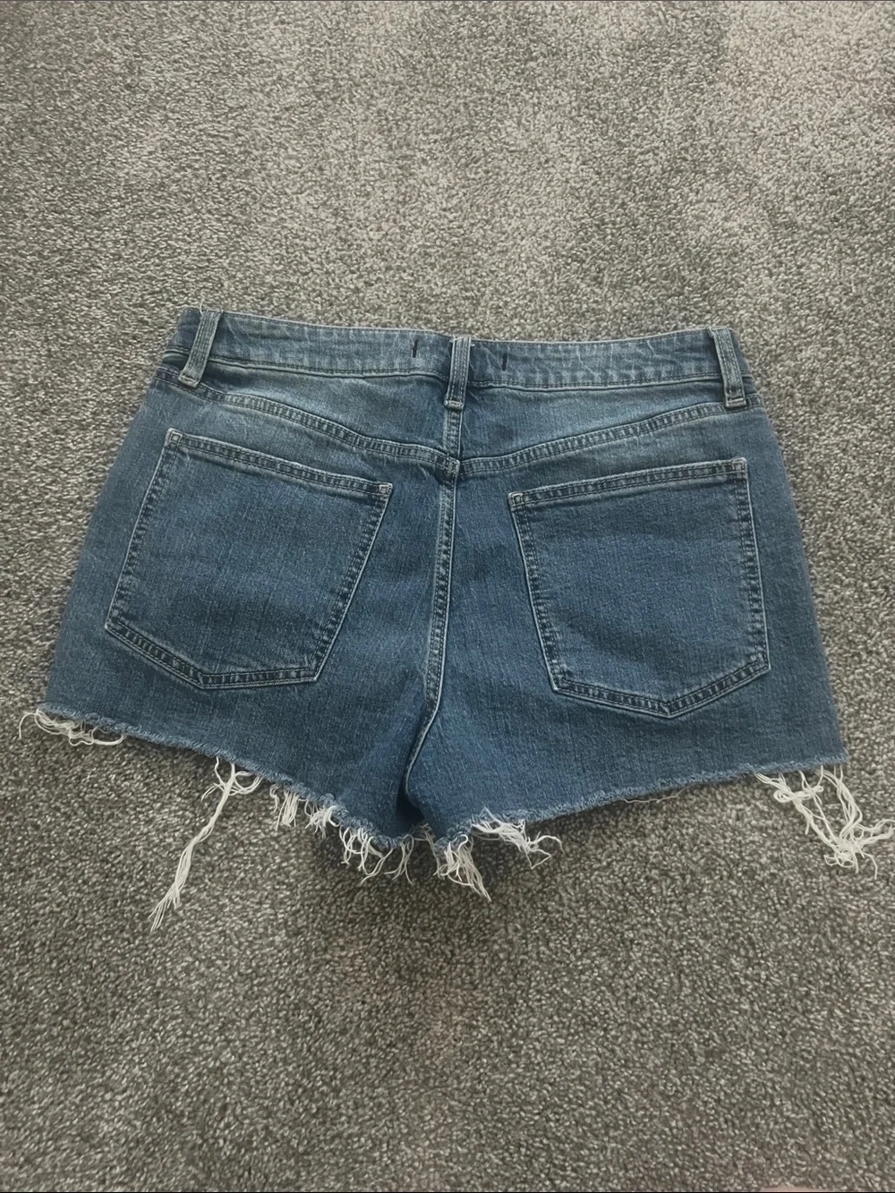 Distressed Denim Shorts